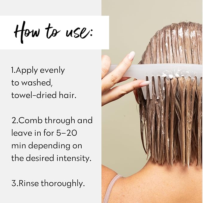 Color Mask Pearl Blonde Toning Treatment - 27-Color, Color-Deposit Conditioner for Color-Treated Hair - Vegan, Cruelty-Free, 6.76 fl oz