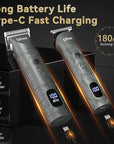 Ufree Beard Trimmer for Men Professional with Hair Clippers, Barber Clippers and Trimmers Set, Electric Razor Shavers for Men, Cordless Mens Grooming Kit for Nose, Ear, Face, Hair, Gifts