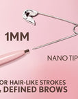 Covergirl Clean Fresh Brow Nano, 200 Blonde, Eyebrow Pencil, Ultra-Precise Tip, Waterproof, Transfer-Resistant, Built-In Spoolie, Vegan Formula, 0.001oz