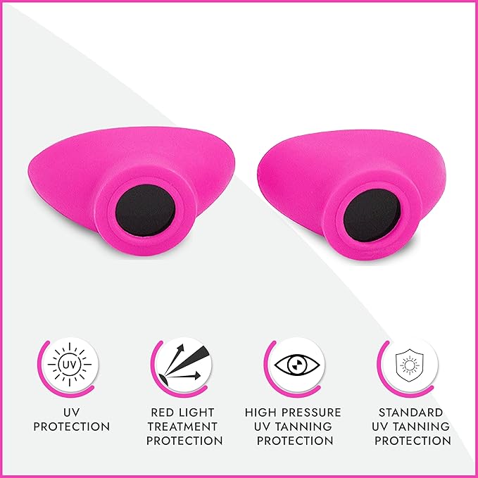Super Sunnies Slim Flex UV Eye Protection, FDA Compliant Individual Tanning Goggles Eyeshields