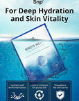 SNP 1000mg Bird's Nest + Hyaluronic Acid Ampoule Sheet Mask | Hyaluronic Acid Sheet Mask | Maximum Hydration and Protection for All Dry Skin Types | Korean Skincare Facial Mask | 10 Sheets