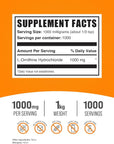 BulkSupplements.com L-Ornithine HCl Powder - L-Ornithine Hydrochloride, Ornithine Supplement - Amino Acids Supplement, Gluten Free, 1000mg per Serving, 1kg (2.2 lbs) (Pack of 1)