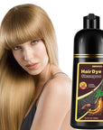 Blonde Brown Hair Color Shampoo for Women and Men, Instant Brown Hair Dye Shampoo 3 in 1, Shampoo Hair Dye Works in Minutes, Long Lasting Brown Hair Shampoo