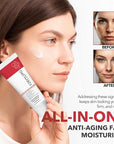 Skincare All In One Anti Aging Treatment Face Moisturizer Skin Tightening Retinol Cream for Face - Suit for Men and Women 2.7 fl.oz