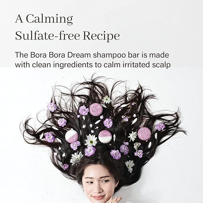 ARENCIA Bora Bora Dream Shampoo Bar - Volumizing, Color Protecting for Curly and All Hair Types - Vegan, pH Balanced, Sulfate-Free, Eco-Friendly