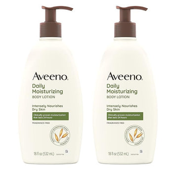 Aveeno Active Naturals Daily Moisturizing Lotion, 18-Ounce Pump (Pack of 2)