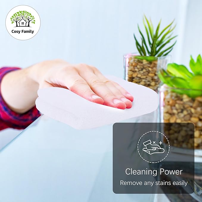 Cosy Family 24 Pack Soft Washcloths Set - 12 x 12 inches, Quick Drying - Highly Absorbent Coral Velvet Fingertip Towel Bathroom Wash Clothes for Bath, Spa, Facial, Kitchen - White