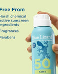 Blue Lizard Kids Mineral Sunscreen Spray SPF 50+, Brand, Broad-Spectrum UVA/UVB Protection, Water-Resistant, Zinc Oxide Formula, 5 fl oz