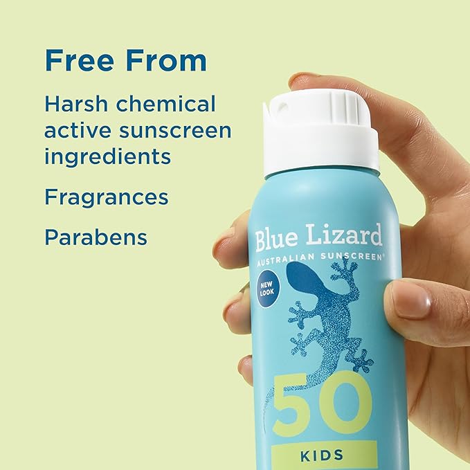 BLUE LIZARD Sunscreen SPF 50+ Spray | Kids | 5 Fl Oz | Pack of 2