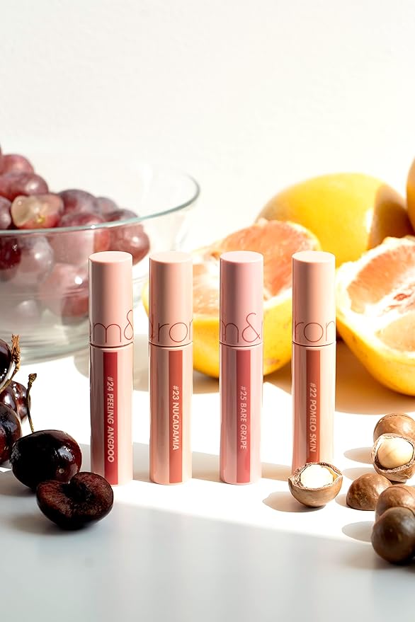 rom&nd Juicy Lasting Tint 24 PEELING ANGDOO, Vivid color, & Glossy Finish, Long-lasting, MLBB, moisturizing, Highly-Pigmented, Clear Natural Makeup, Lip for Daily Use, K-beauty, 5.5g / 0.2 oz