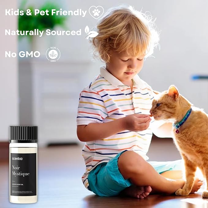 Hotel Diffuser Oil Inspired by 5-Star Hotel Scent-50 mL 1.69 fl oz-Essential Oil Blend Rose, Lemon and Musk Notes for Aromatherapy Ultrasonic & Cold Diffusers-Noir Mystique, Thanksgiving Gift