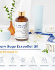 HIQILI 1 Fl Oz Clary Sage Oil Essential Oil, 100% Pure Undiluted for Diffuser, Aromatherapy - 30ml