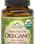 US Organic 100% Pure Oregano Essential Oil - USDA Certified Organic, Steam Distilled (15 ml)