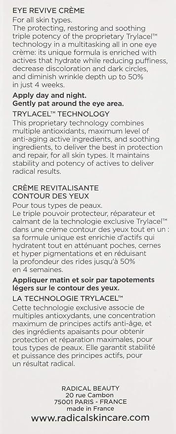 Radical Skincare Eye Revive Creme - Anti-Aging