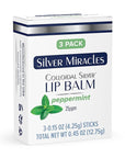 Silver Miracles - Colloidal Silver Lip Balm - TUBE - 3 Pack