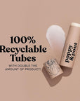 Poppy & Pout Island Coconut Jumbo Lip Balm | All Natural Lip Balms & Moisturizers | Hydrates with Beeswax, Vitamin E, Organic Coconut Oil | Cruelty-Free | Lip Balm in Recyclable Cardboard Tube