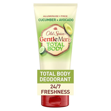 Old Spice Whole Body Deodorant for Men, Total Body Deodorant, Cucumber + Avocado, Aluminum Free Deodorant Cream for 24/7 Freshness // Dermatologist Tested Whole Body Deodorant, 3.0 oz
