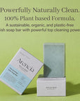 ARENCIA Organic Natural Dish Soap Bar – Non-Toxic, Vegan, Eco Kitchen Bar, Sustainable, Zero Waste, Plant-Based, Free of Fragrance, Cuts Through Grime, Camping, Oatmeal Dish Soap