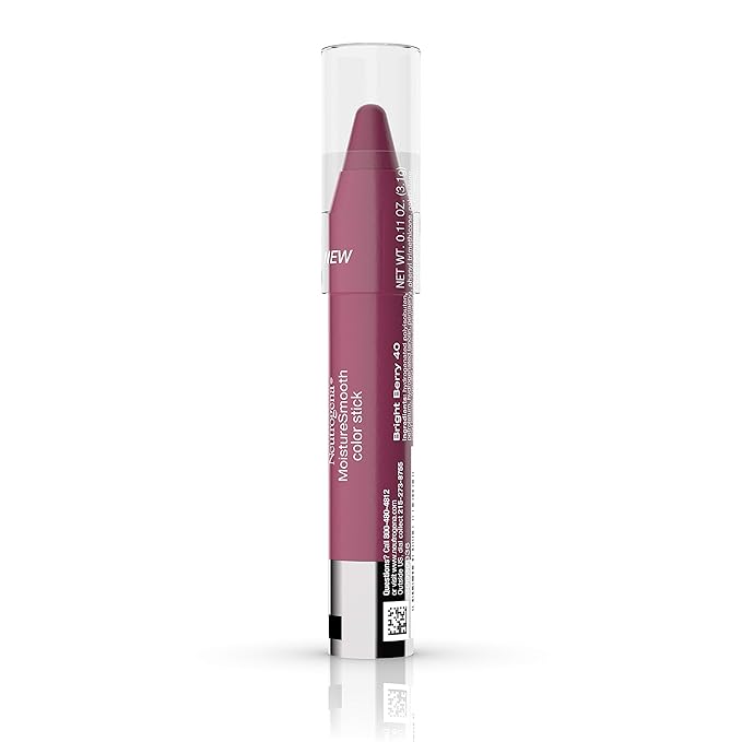 Neutrogena Moisturesmooth Color Stick, 40 Bright Berry, .011 Oz.