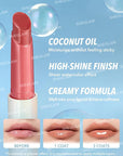 SHEGLAM PoutPerfect Moisturizing Solid Lip Gloss Non Sticky Lipstick with Coconut Oil - In Bloom