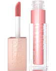 Maybelline Lifter Gloss, Hydrating Lip Gloss with Hyaluronic Acid, High Shine for Plumper Looking Lips, Reef, Peachy Neutral, 0.18 Ounce