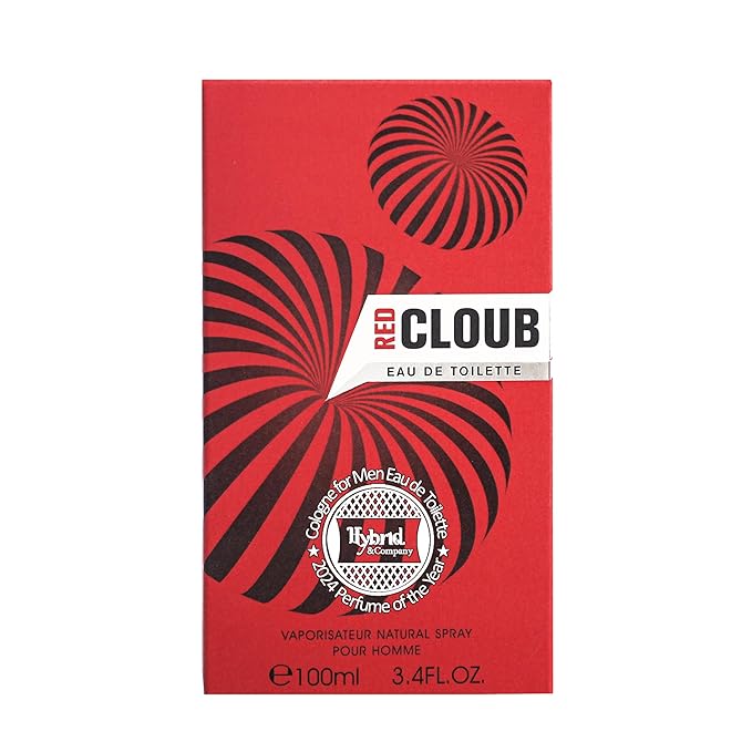 Hybrid & Company Red Cloub Pour Homme For Men Eau De Parfum Vaporisateur Natural Spray 3.4 Fl Oz
