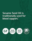 Standard Process Sesame Seed Oil - Whole Food Antioxidant, Healthy Blood, Immune Support Supplement, Liver Support and Liver Supplement with Sesame Seed Oil - 60 Softgels