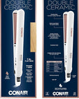 Conair Double Ceramic Flat Iron, 1-inch