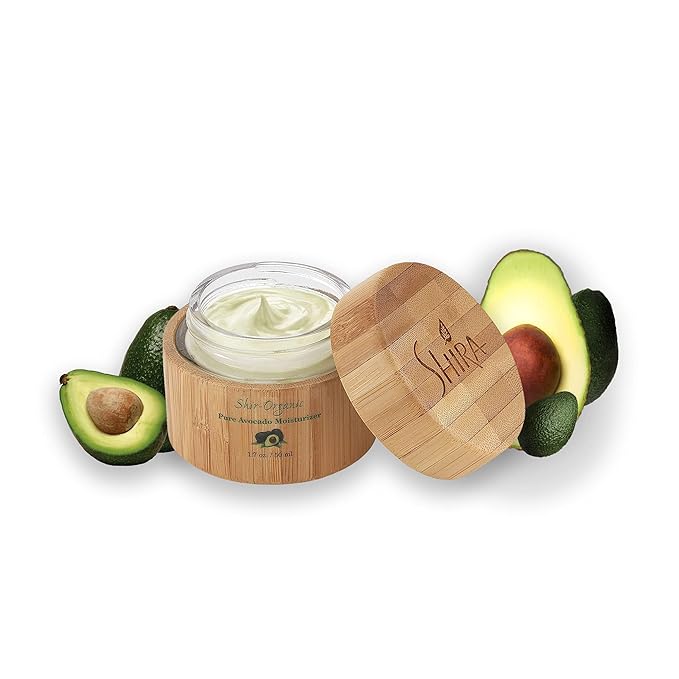 Shir-Organic Avocado Moisturizer With Combination of Vitamins A B D and E For 24 hrs Hydrating And Nourished Skin 50 ml (Pack of 2)