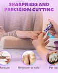 Toenail Clippers for Thick Toenails for Seniors – Vepkuso Ultra Sharp Nail Clippers for Women Large German Fingernail Clippers Cutter Set for Tough Nails, Men, Adult,Gift Idea