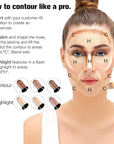 Contour Stick, 4Pcs Dual-Ended Highlighter Makeup Pen & A+Set B)