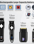 Professional Hair Clippers and Trimmer Set for Men, Beard Trimmer & Foil Shaver & Nose Trimmer Kit, Cordless Mens Clippers and Grooming Kit for Hair Cutting, Beard Styling, Home, Barber