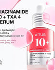 Anua Ultimate Spot Duo, Niacinamide 10 + TXA 4 Serum & Azelaic Acid 10 Hyaluron Redness Soothing Serum, Early & Post Spot Care, Skin Clarifying, Natural Color, Korean Skincare Set