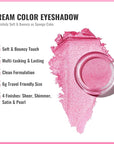 Oulac Pink Cream Eyeshadow also for Highlighter Large Capacity Highly Pigmented Eye Shadow Waterproof &Long Lasting with Moisturizing Formula 11