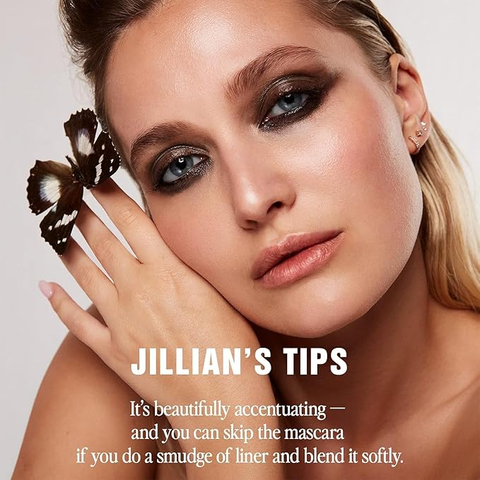 Jillian Dempsey Khôl Eyeliner & Sharpener Bundle: Rich Brown Eyeliner Pencil with Built-In Smudger + Precision Sharpener