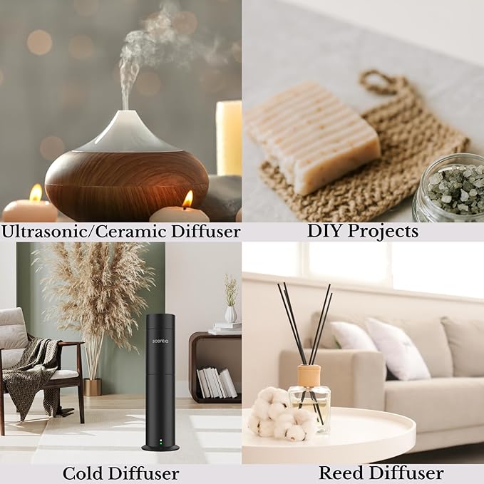 Scentia Hotel My Way Diffuser Oil Inspired by The 1 Hotel MiamiBeach - 120 ml 4.06 fl oz - Fragrance Oil Blend Sandalwood, Cedar & Lemon Notes for Aromatherapy Diffusers Humidifiers, Thanksgiving Gift