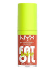NYX PROFESSIONAL MAKEUP Fat Oil Lip Drip, Moisturizing Lip Oil Gloss, Vegan Tinted Formula, Up to 12 HR Hydration - Follow Back (Shimmering Warm Nude)