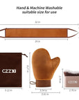 Tanning Mitt, Body Brush & Back Tanner Applicator Kit – Self-Tan Applicator for Body, Face & Hard-to-Reach Areas | Includes Storage Pouch