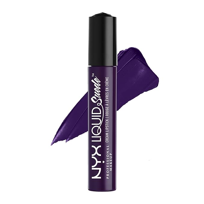 NYX PROFESSIONAL MAKEUP Liquid Suede Cream Lipstick - Oh Put it On (Deep Dark Purple)