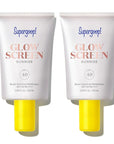 Supergoop! Glowscreen SPF 40, Sunrise (Champagne Glow) - 20 mL, 2 Pack - Glowy Primer + Broad Spectrum Tinted Sunscreen - Helps Filter Blue Light - Hydration - Hyaluronic Acid & Vitamin B5