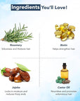 Botanic Hearth 100% Pure Rosemary Oil For Hair Growth | Infused with Biotin, Jojoba & Castor Oil | Hair Oil Repairs Dry Damaged Hair, Strengthening, Healthier - Hair Tonic, 2.0 fl oz