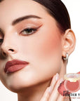 Oulac Blush Face Coral Matte | Pigmented Powdery 4.8g