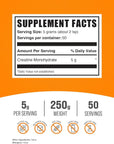 BulkSupplements.com Creatine Monohydrate Powder - Creatine Supplement, Micronized Creatine, Creatine Powder - Unflavored & Gluten Free, 5g (5000mg) per Servings, 250g (8.8 oz) (Pack of 1)