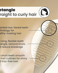 Tangle Teezer Chrome Ultimate Detangler Brush for Wet & Dry Hair, Eliminates Knots & Reduces Breakage for Straight to Curly Hair Types, Champagne Gold