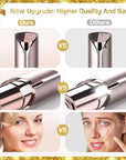 gurelax Facial Hair Remover for Women, Painless Hair Removal Device(with 2 x Replacement Heads) -Best Touch Face Shaver for Mother/Wife/Girlfriend, Electric Razors for Upper Lip, Chin