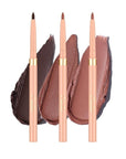 Oulac Waterproof Lipliner Pencil Set - Smooth and Creamy, Retractable Lip Makeup for Precision Application, Vegan & Cruelty-Free, 03 Teddy+06 Body Talk+LL03 Naked Liner