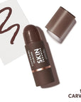 CoverGirl Trublend Skin Enhancer Contour Stick Balm, 140 Carved, Vegan Formula, Easy to Use, Glides on Effortlessly, Non-Greasy, Doesn't Crease, 0.21oz
