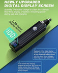 LED Display Ear and Nose Hair Trimmer Clipper for Men Women,2025 Rechargeable 2 in 1 Professional Painless Eyebrow & Facial Hair Trimmer with Powerful Motor and Dual-Edge Blades Easy Cleansing