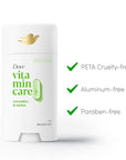 Dove VitaminCare+ Aluminum Free Deodorant Stick Cucumber & Melon for 72H Odor Protection Breathable Deodorant for Women 2.6 oz