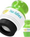 Solar Buddies Sunscreen Applicator - Single Full Green - Refillable Roll on Sponge Sunscreen, Suncream & Lotion Applicator For Kids, Adults & Families - Holds 3.4fl oz, Perfect Size for Travel